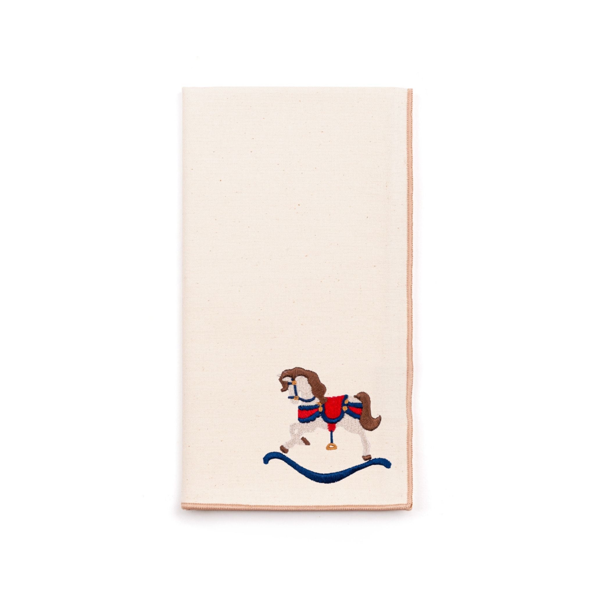 Ecru Nazaré napkins with horse embroidery - Torres Novas