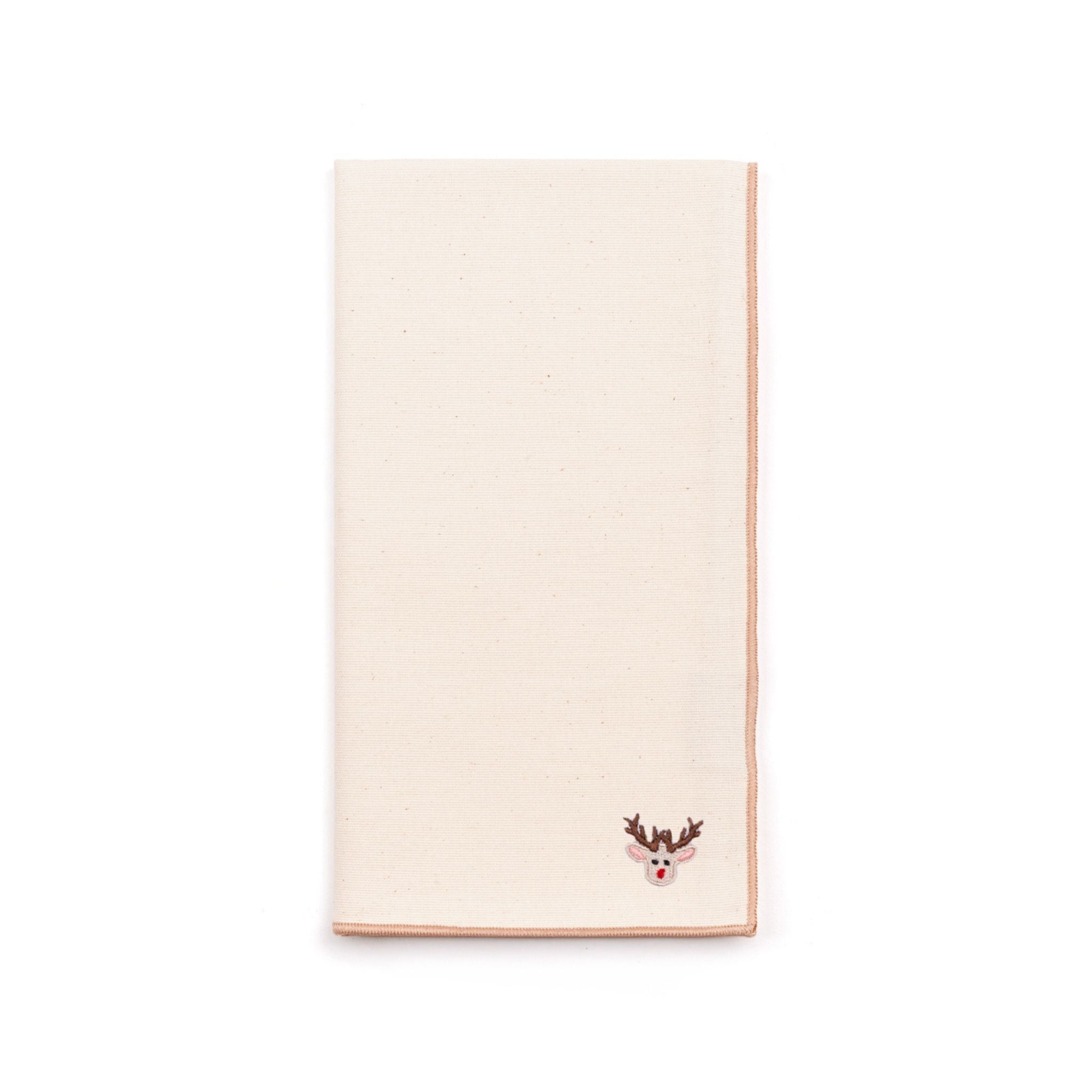 Ecru Nazaré napkins with christmas embroidery - Torres Novas