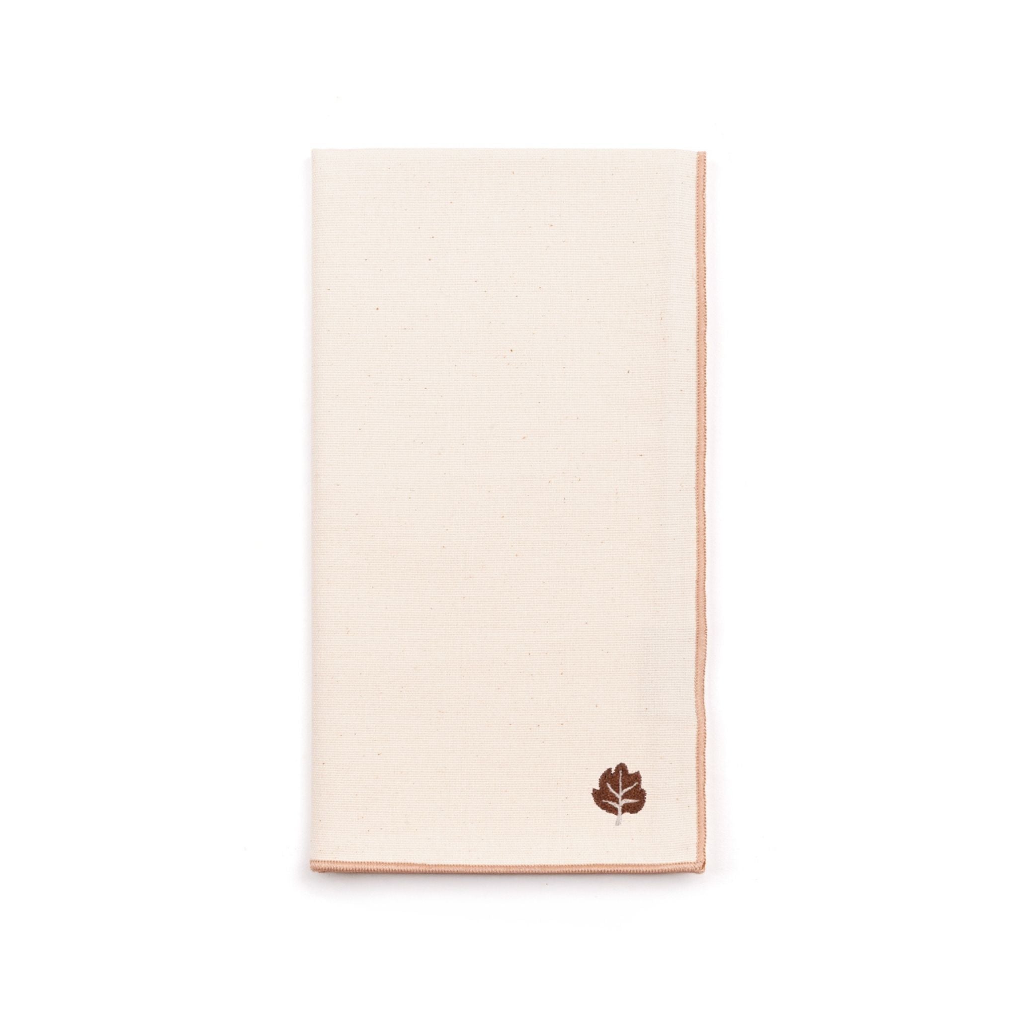 Ecru Nazaré napkins with autumn embroidery - Torres Novas