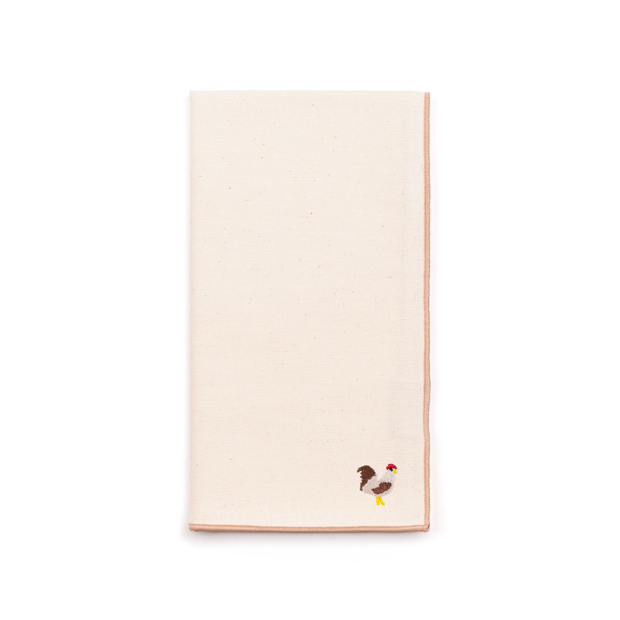 Ecru Nazaré napkins with farm embroidery - Torres Novas