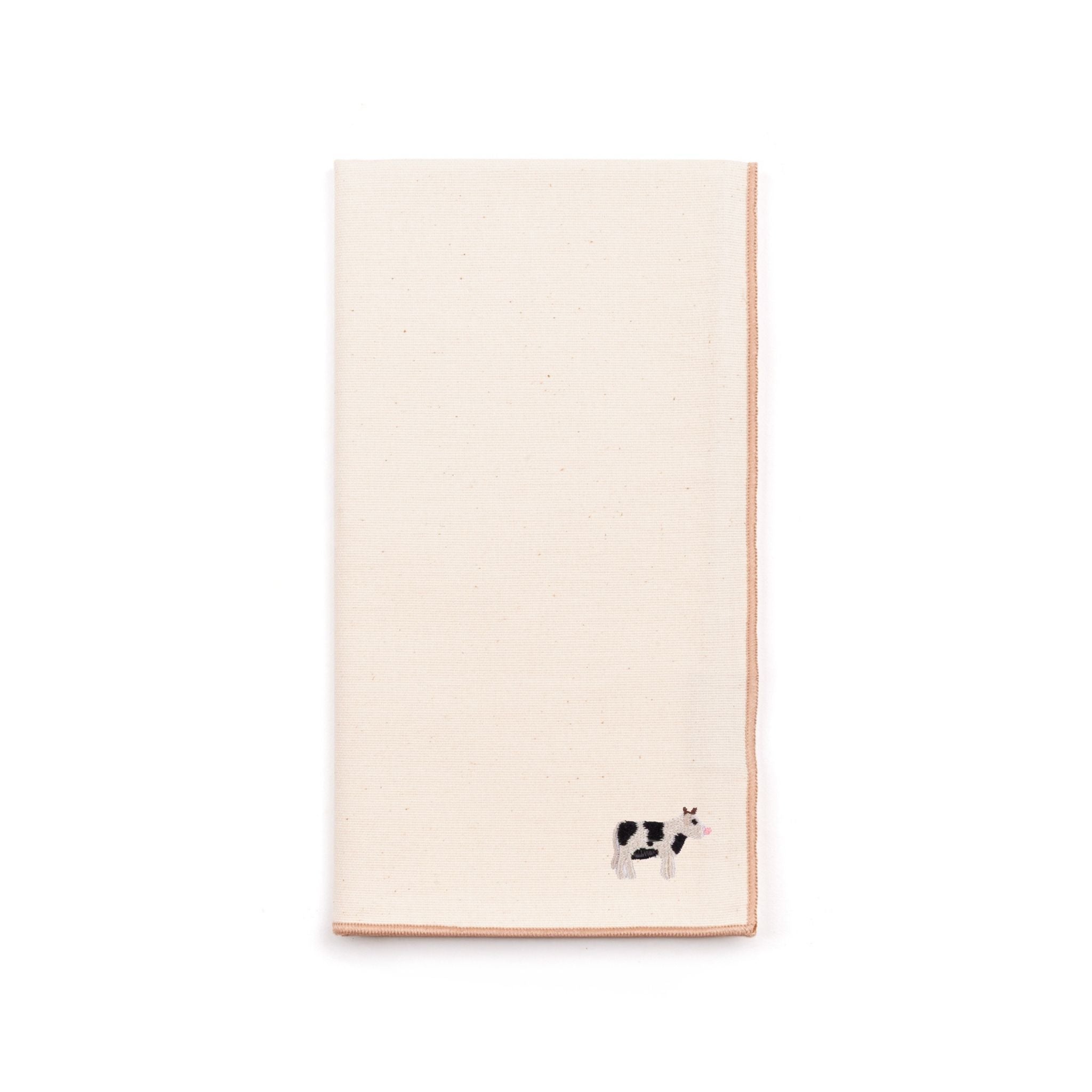 Ecru Nazaré napkins with farm embroidery - Torres Novas