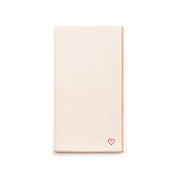 Ecru Nazaré napkins with heart embroidery - Torres Novas