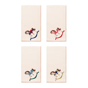 Ecru Nazaré napkins with horse embroidery - Torres Novas