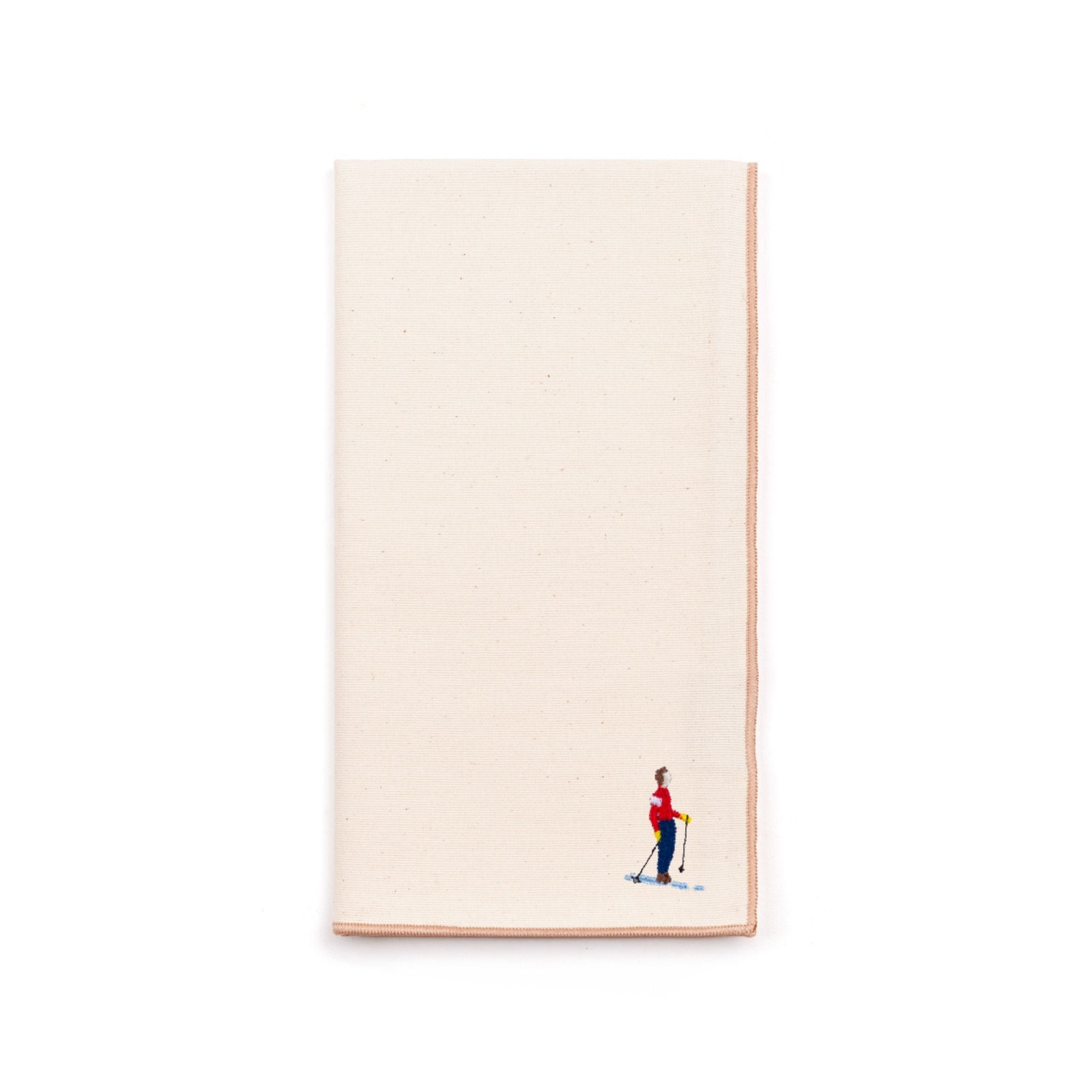 Ecru Nazaré napkins with retro embroidery - Torres Novas