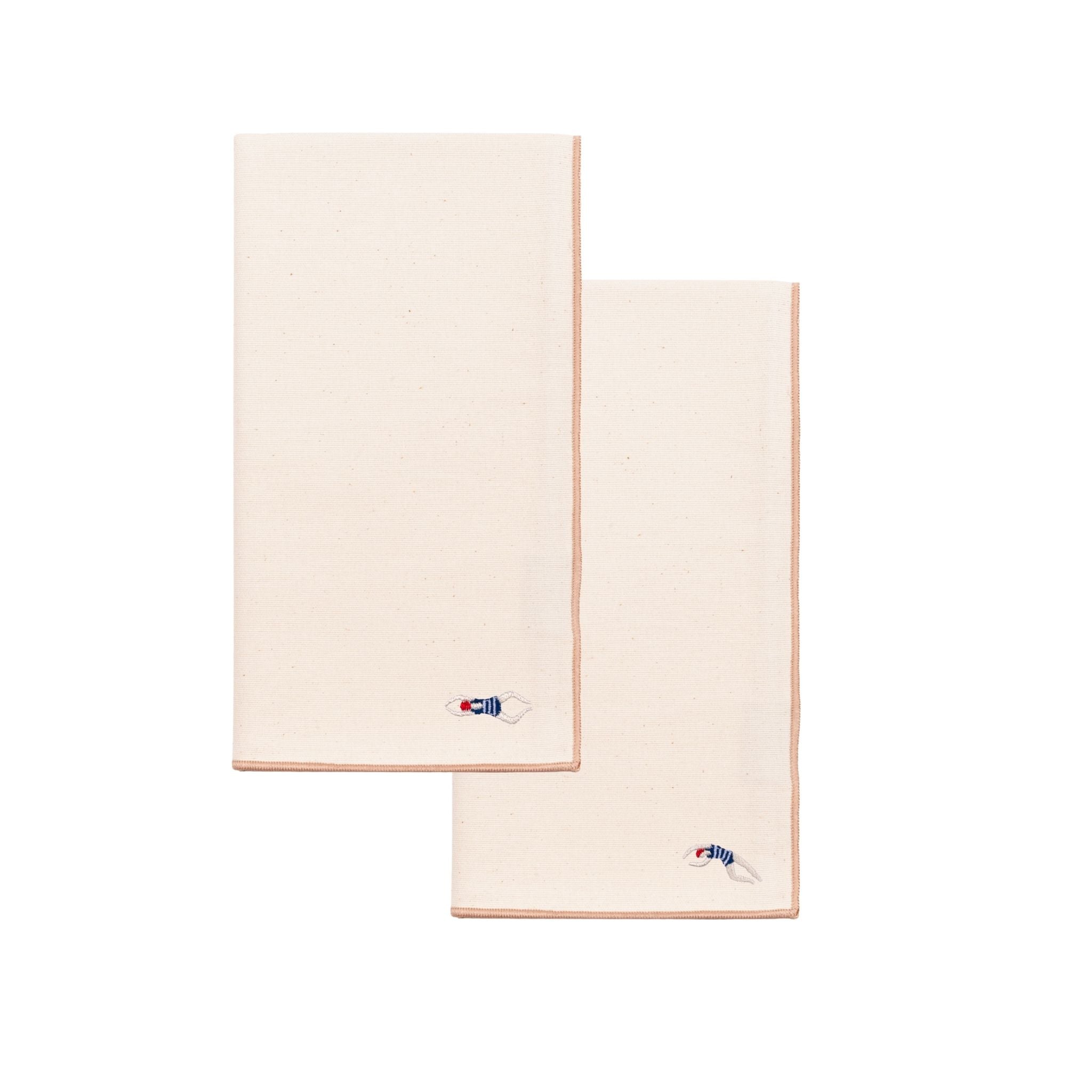 Ecru Nazaré napkins with retro embroidery - Torres Novas