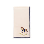 Ecru Nazaré napkins with horse embroidery - Torres Novas