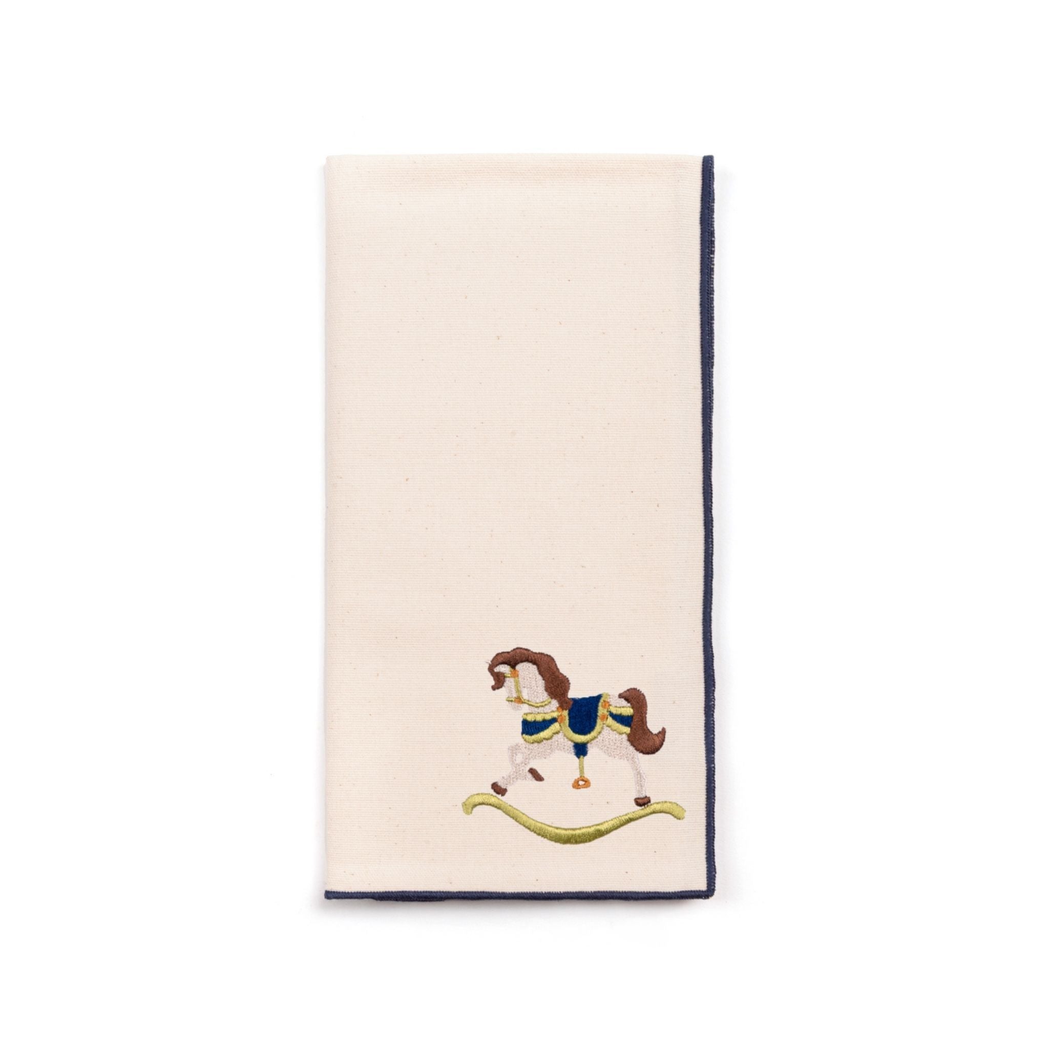 Ecru Nazaré napkins with horse embroidery - Torres Novas