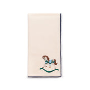 Ecru Nazaré napkins with horse embroidery - Torres Novas