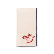 Ecru Nazaré napkins with horse embroidery - Torres Novas