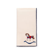 Ecru Nazaré napkins with horse embroidery - Torres Novas