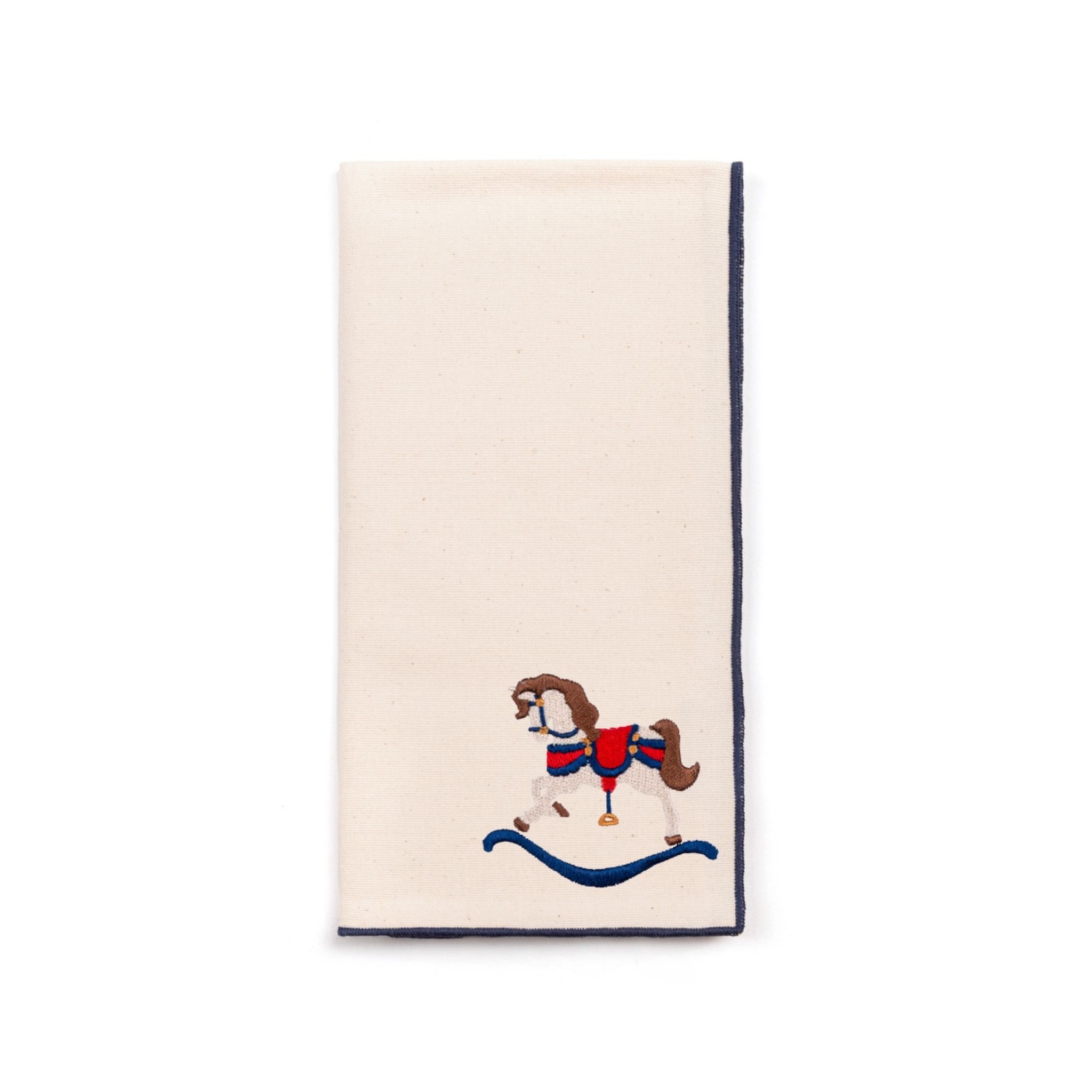Ecru Nazaré napkins with horse embroidery - Torres Novas
