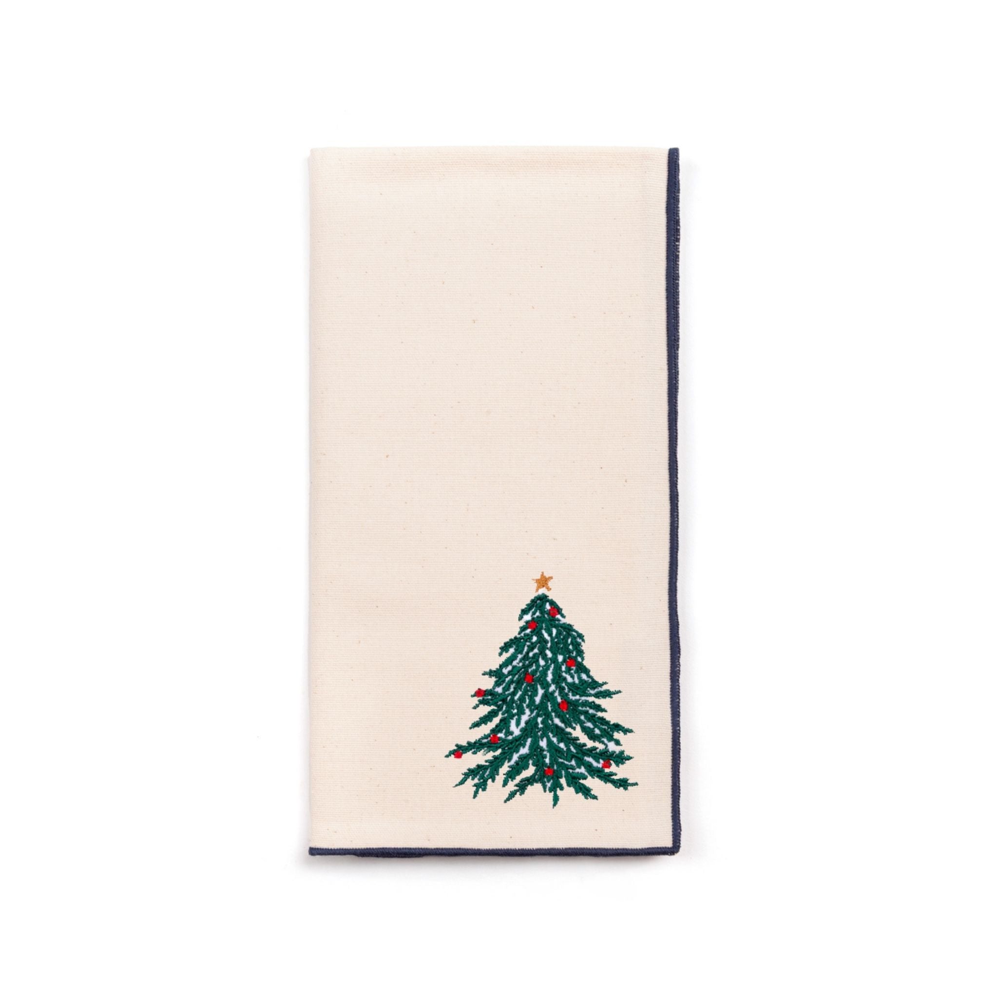 Ecru Nazaré napkins with christmas embroidery - Torres Novas