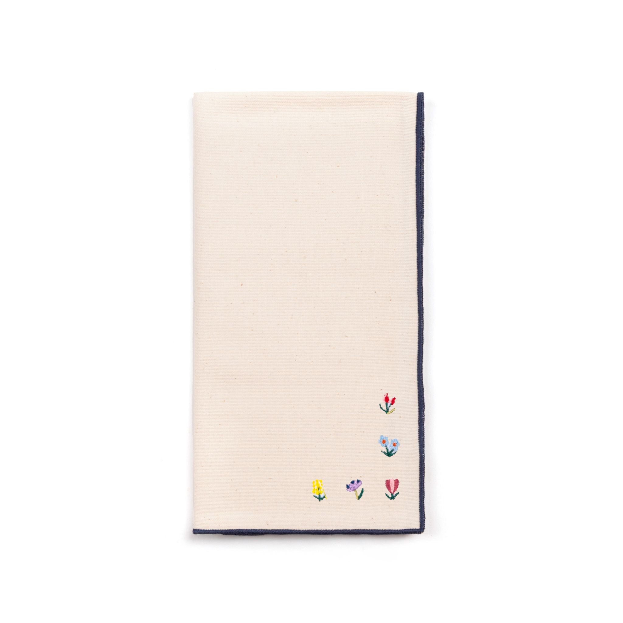 Nazaré ecru napkins with flower embroidery (POS) - Torres Novas