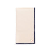 Ecru Nazaré napkins with heart embroidery - Torres Novas