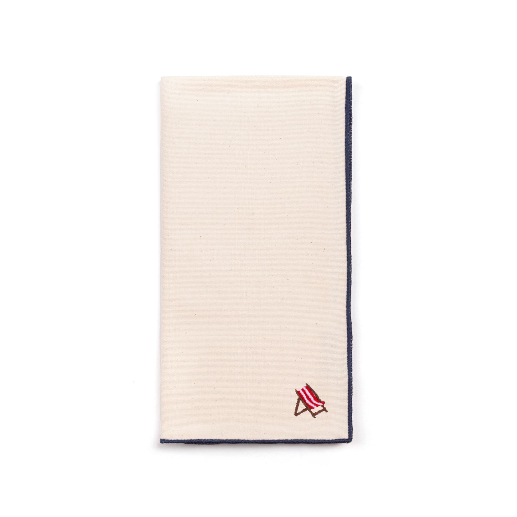 Ecru Nazaré napkins with summer embroidery - Torres Novas