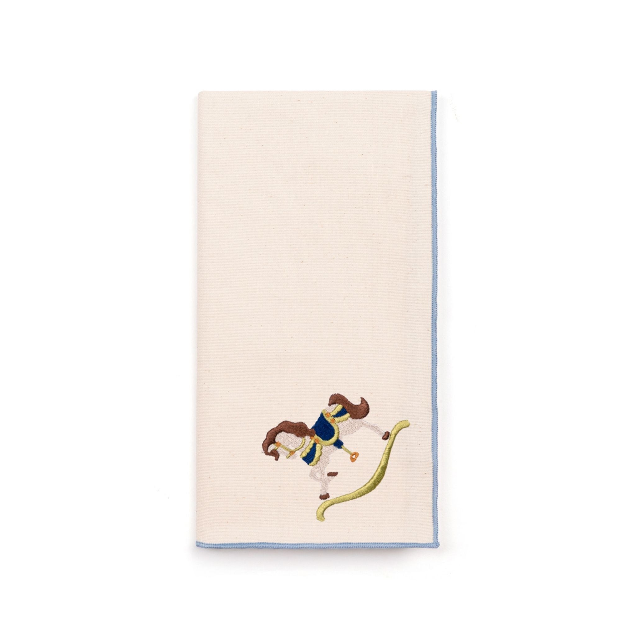 Ecru Nazaré napkins with horse embroidery - Torres Novas
