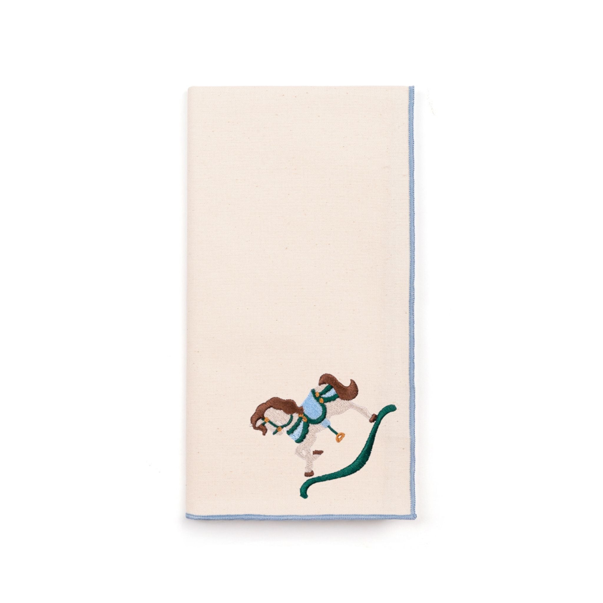 Ecru Nazaré napkins with horse embroidery - Torres Novas