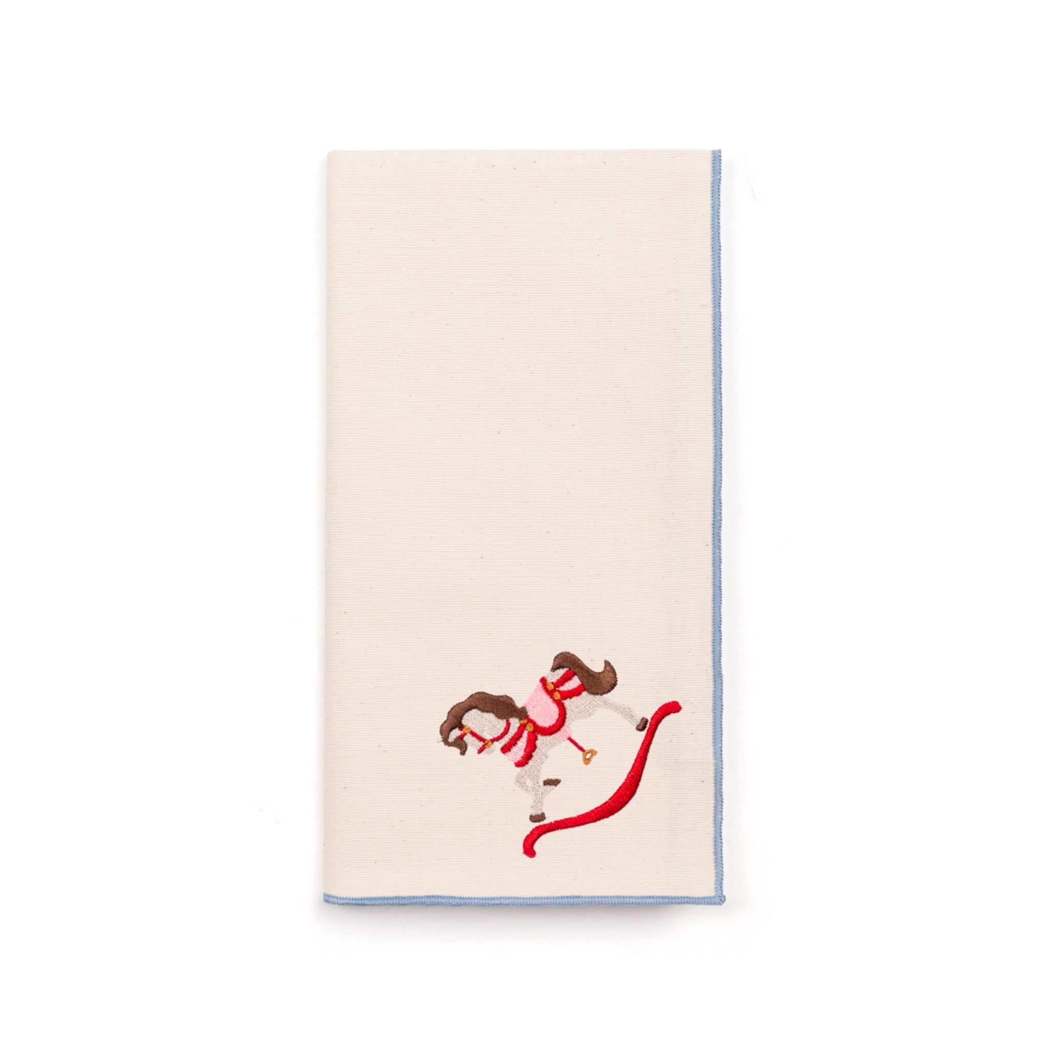 Ecru Nazaré napkins with horse embroidery - Torres Novas