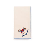 Ecru Nazaré napkins with horse embroidery - Torres Novas