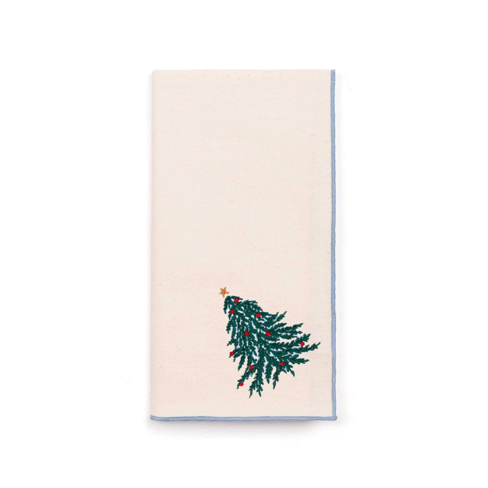 Ecru Nazaré napkins with christmas embroidery - Torres Novas