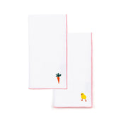White Nazaré napkins with easter embroidery - Torres Novas