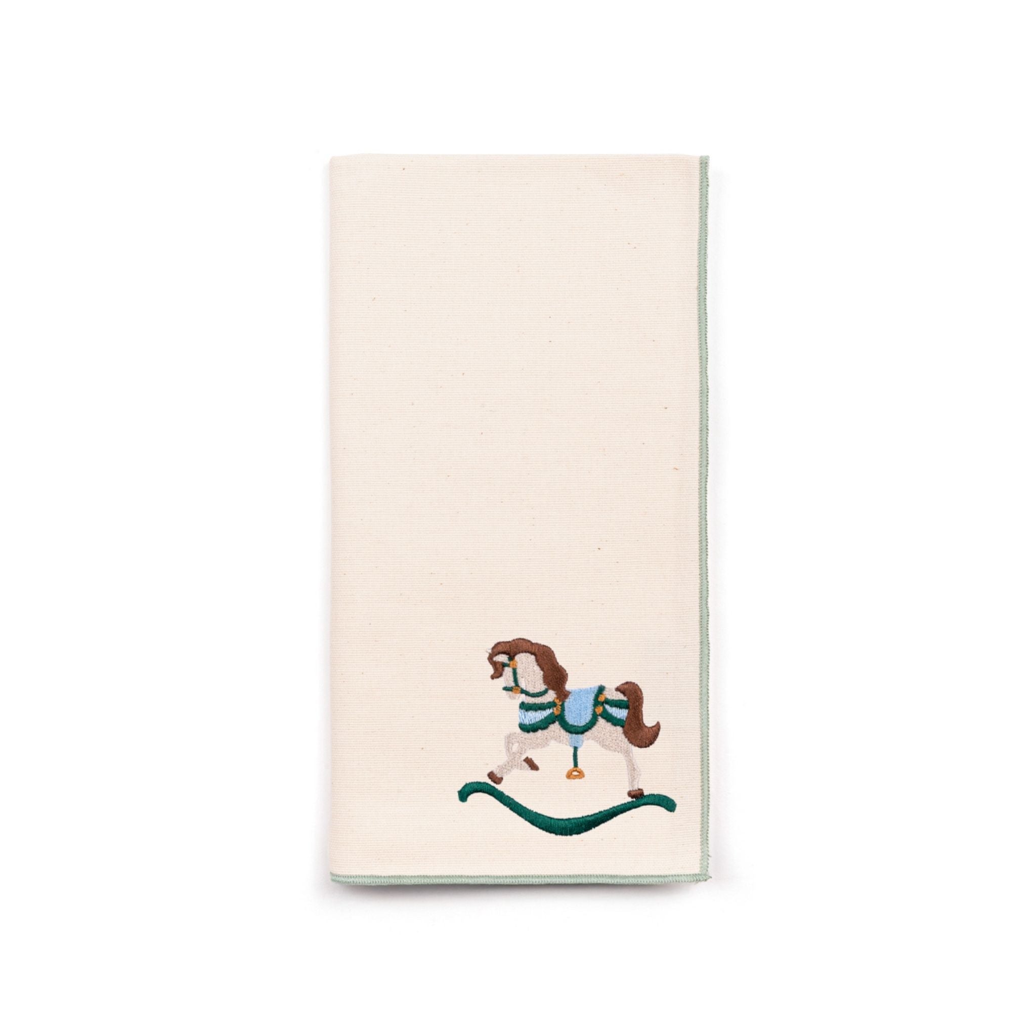 Ecru Nazaré napkins with horse embroidery - Torres Novas