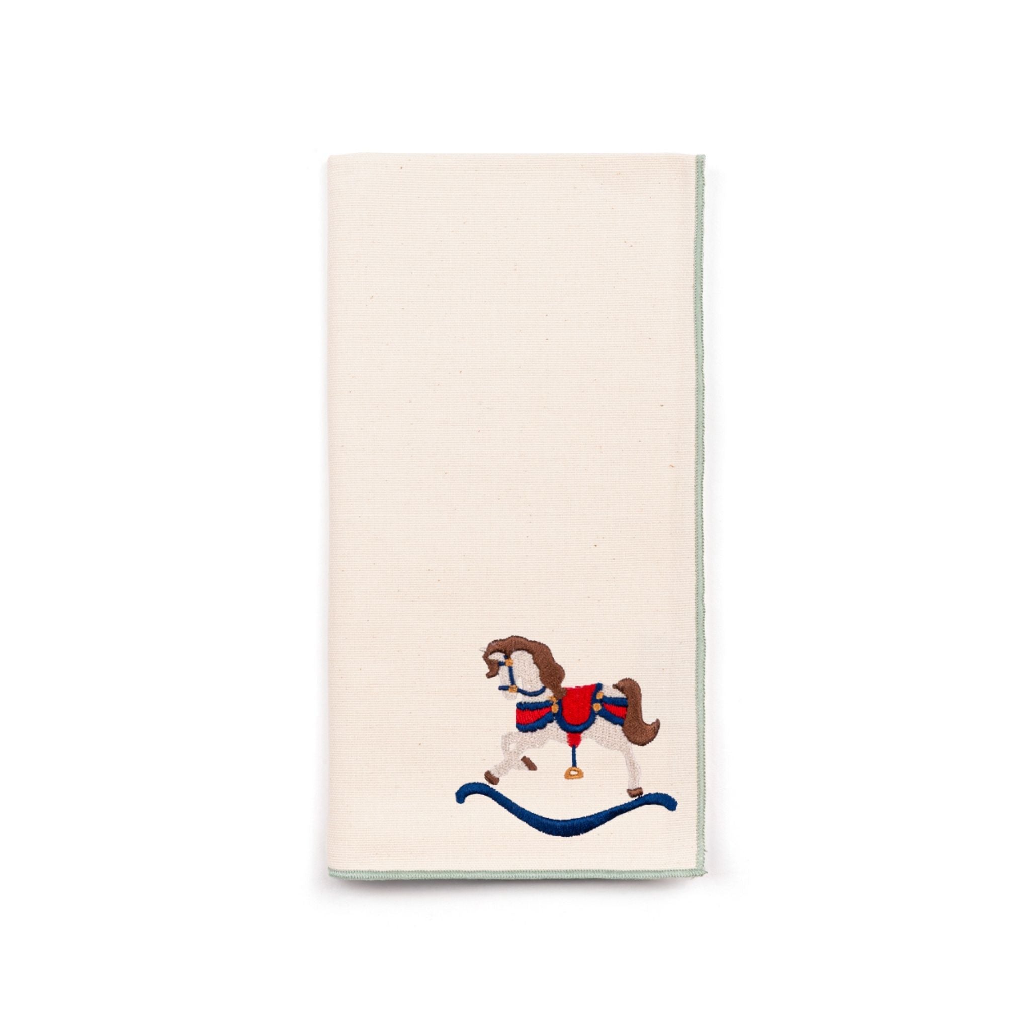 Ecru Nazaré napkins with horse embroidery - Torres Novas