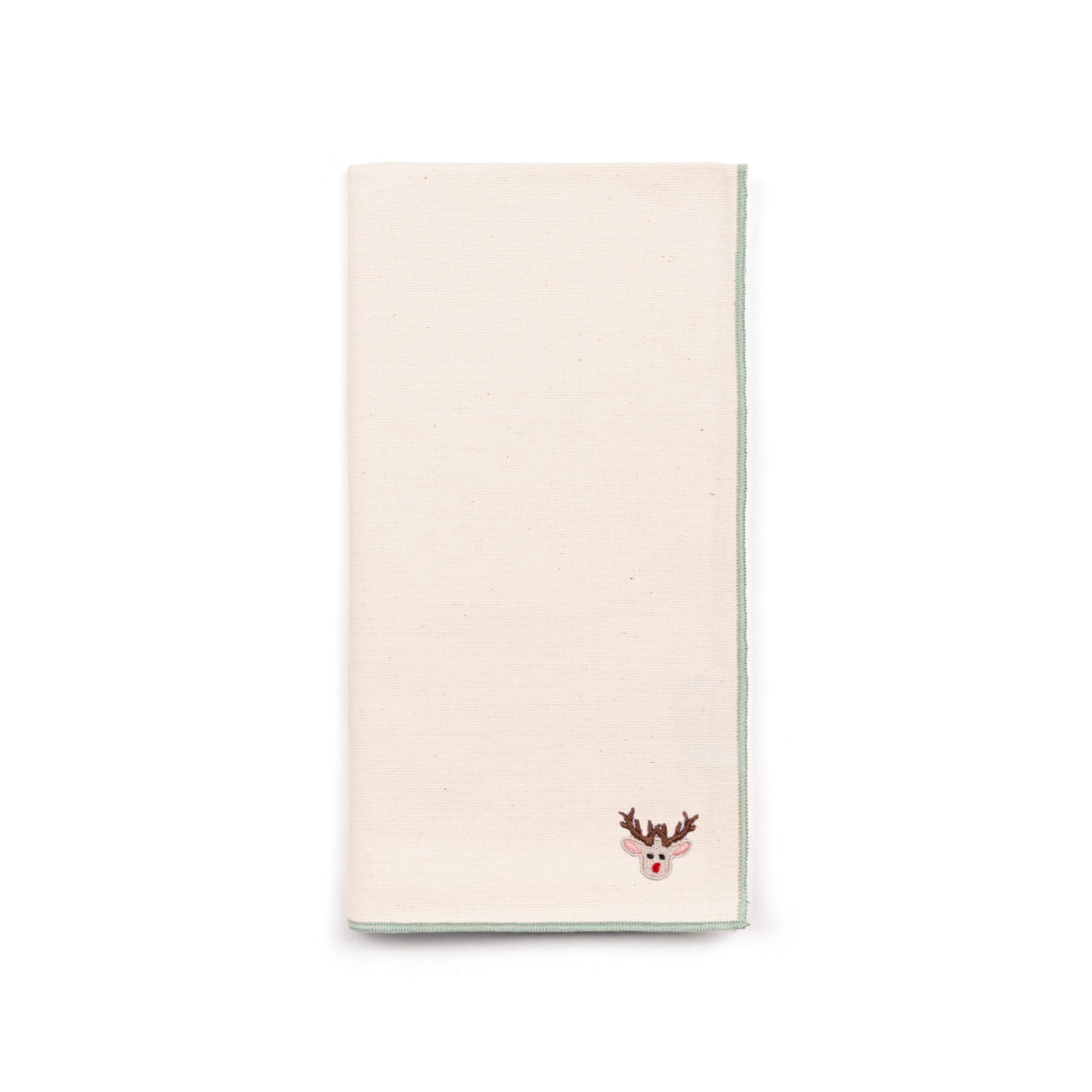 Ecru Nazaré napkins with christmas embroidery - Torres Novas