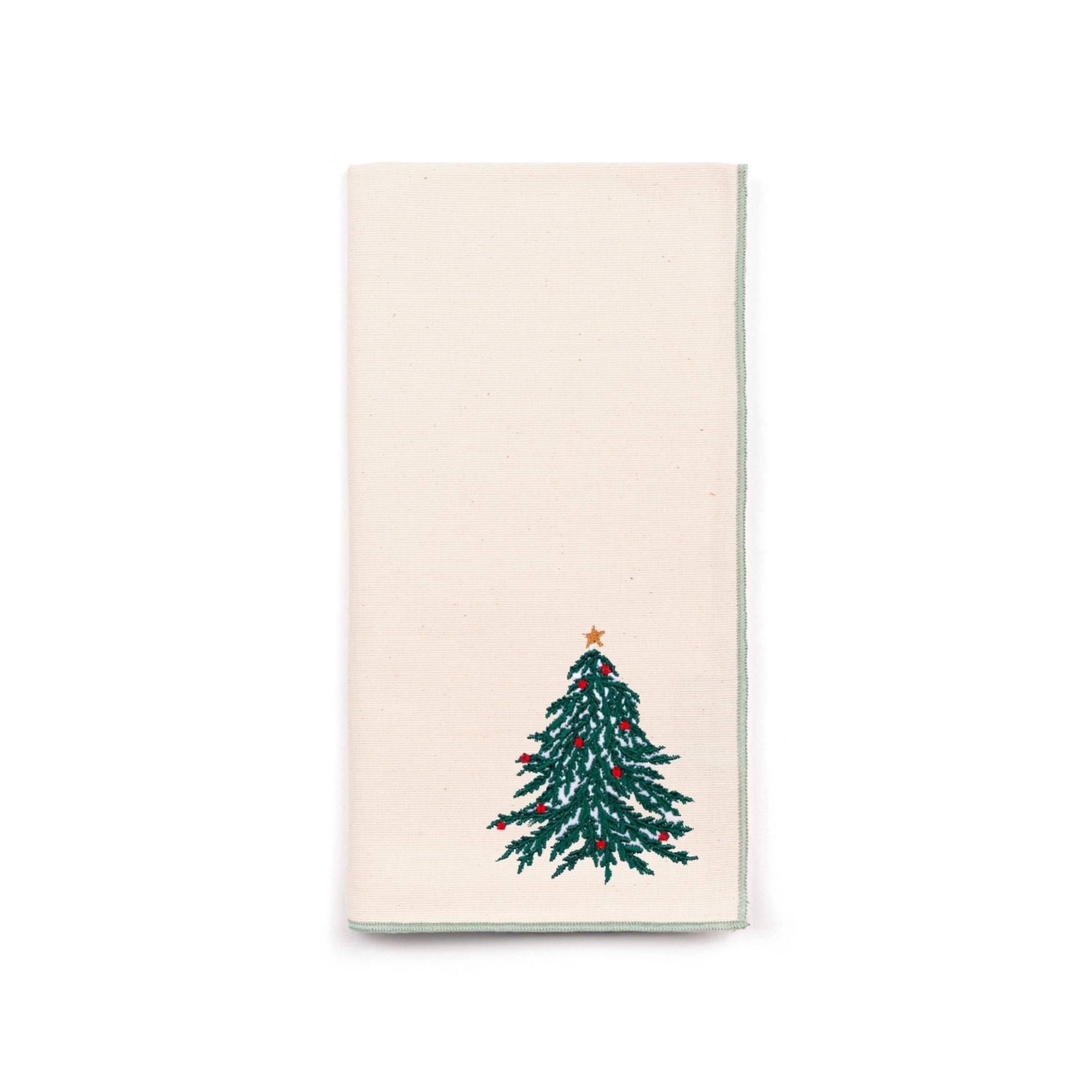 Ecru Nazaré napkins with christmas embroidery - Torres Novas