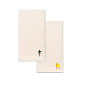 Ecru Nazaré napkins with easter embroidery - Torres Novas