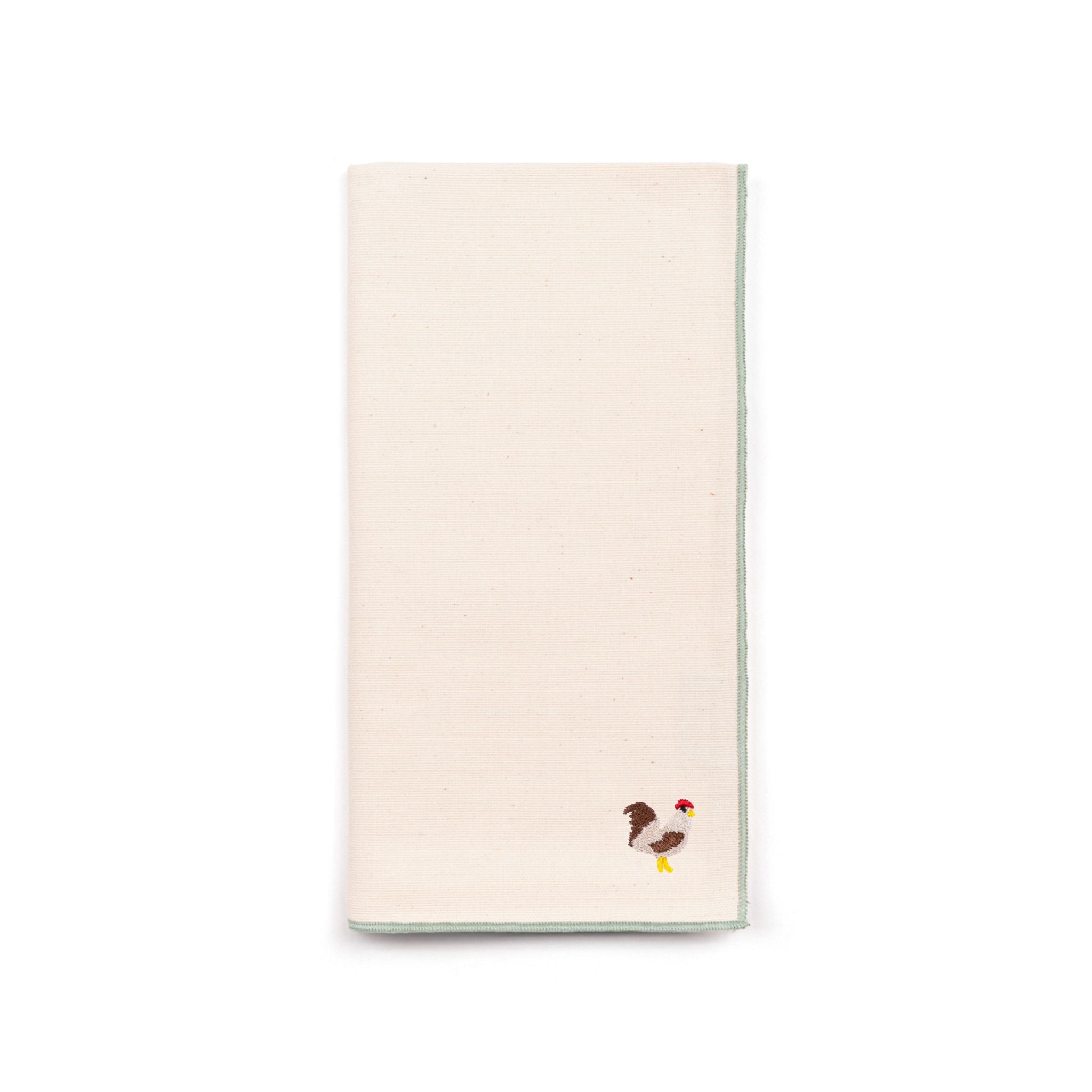 Ecru Nazaré napkins with farm embroidery - Torres Novas