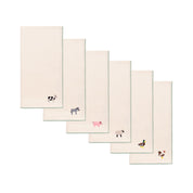 Ecru Nazaré napkins with farm embroidery - Torres Novas