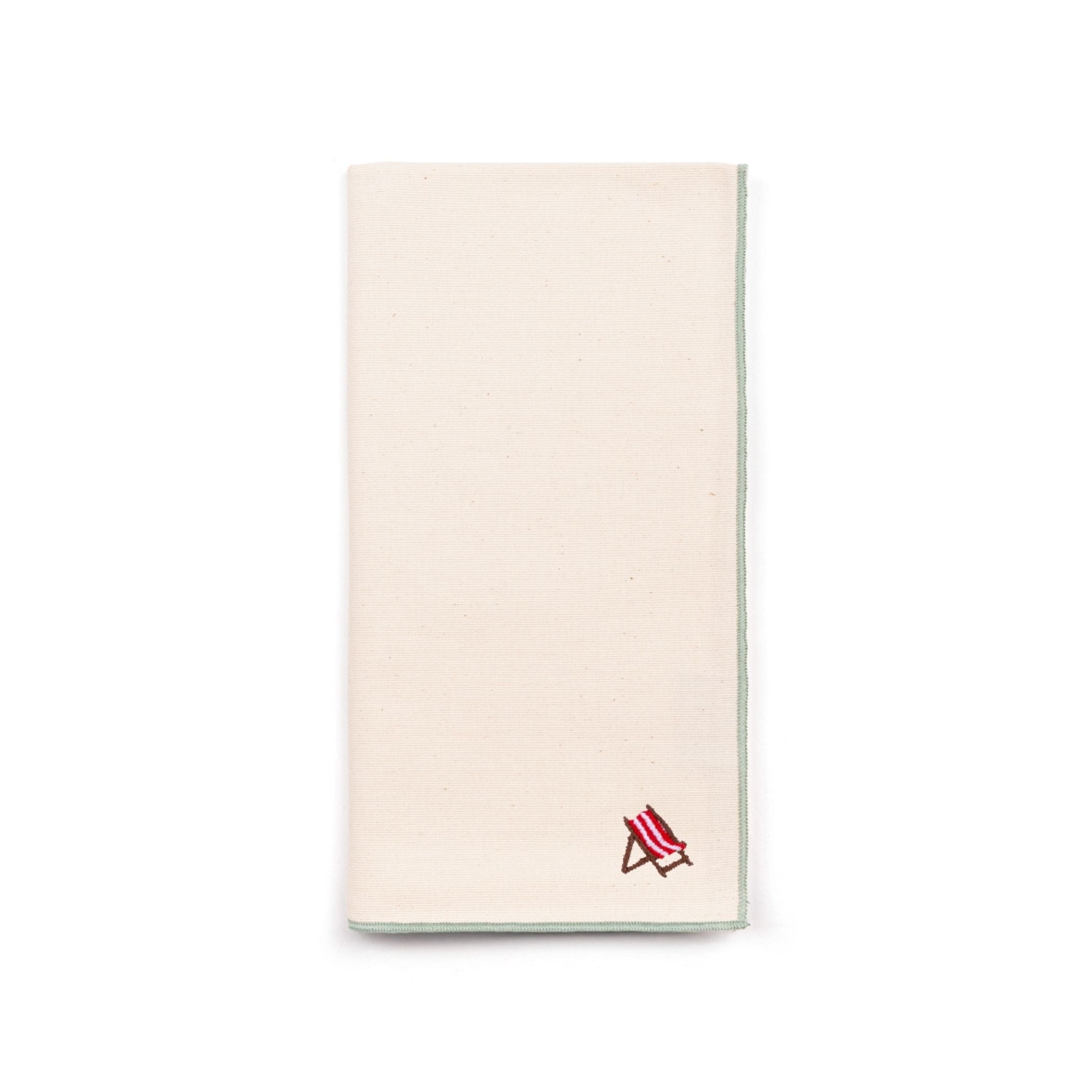 Ecru Nazaré napkins with summer embroidery - Torres Novas