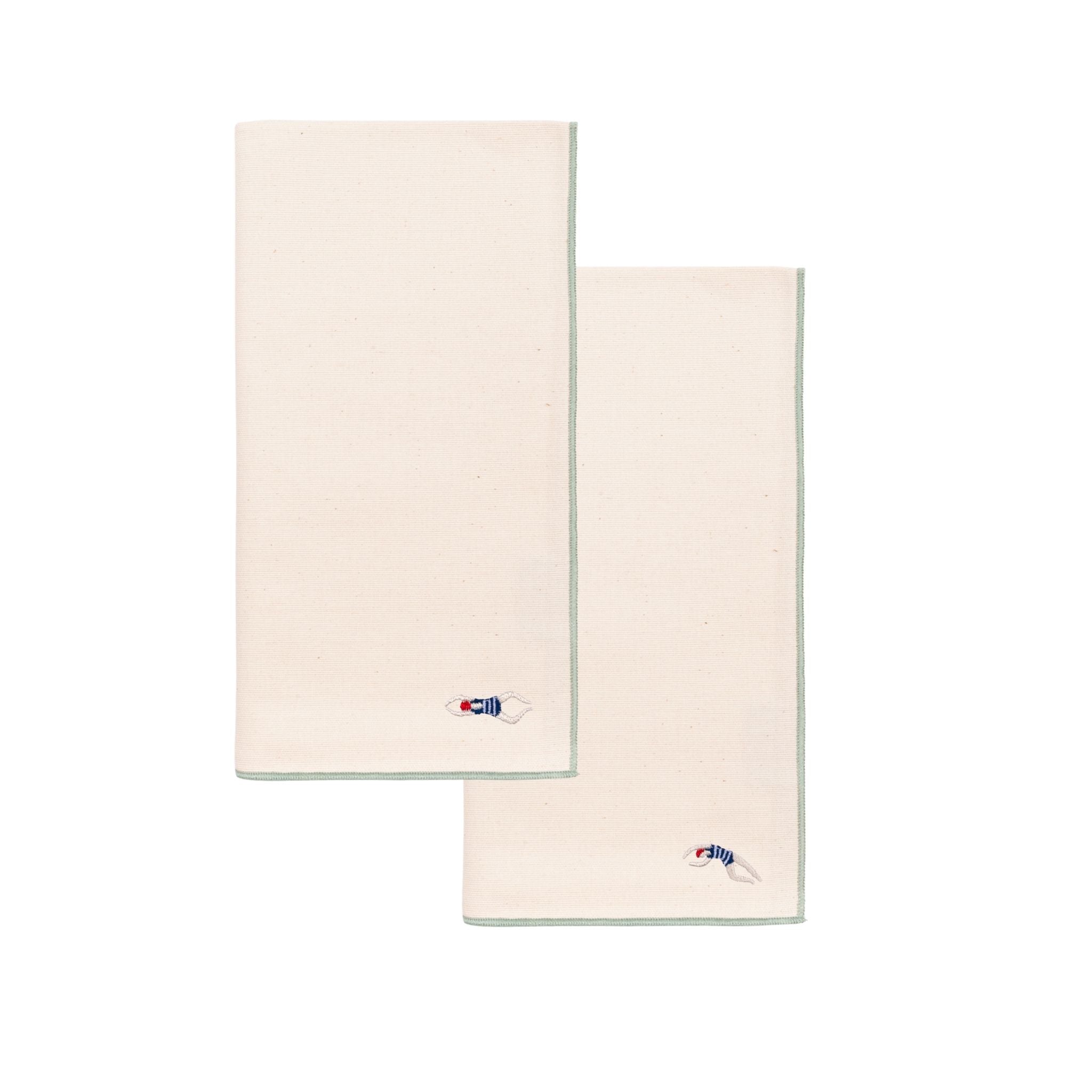 Ecru Nazaré napkins with retro embroidery - Torres Novas