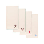 Ecru Nazaré napkins with small christmas embroidery - Torres Novas