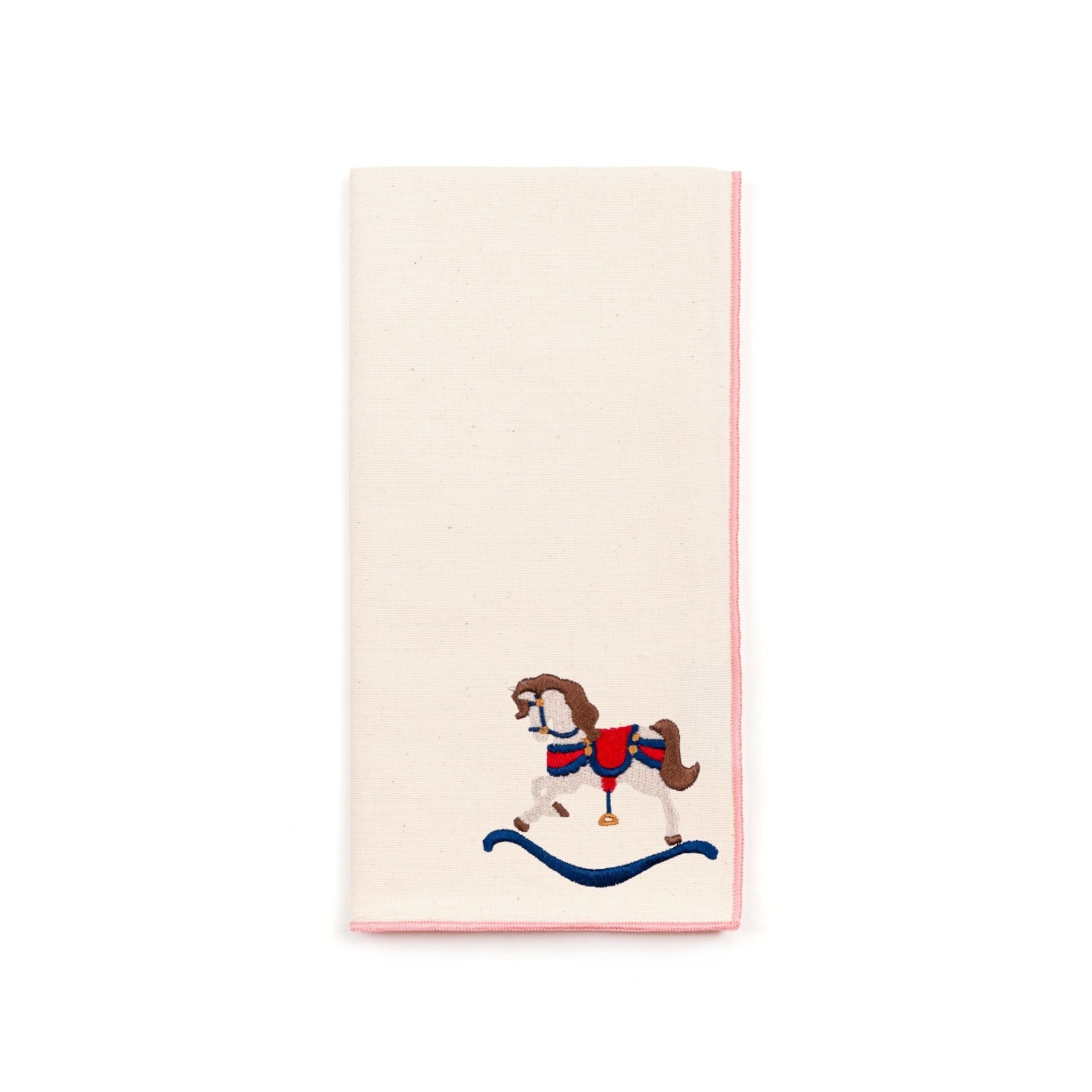Ecru Nazaré napkins with horse embroidery - Torres Novas