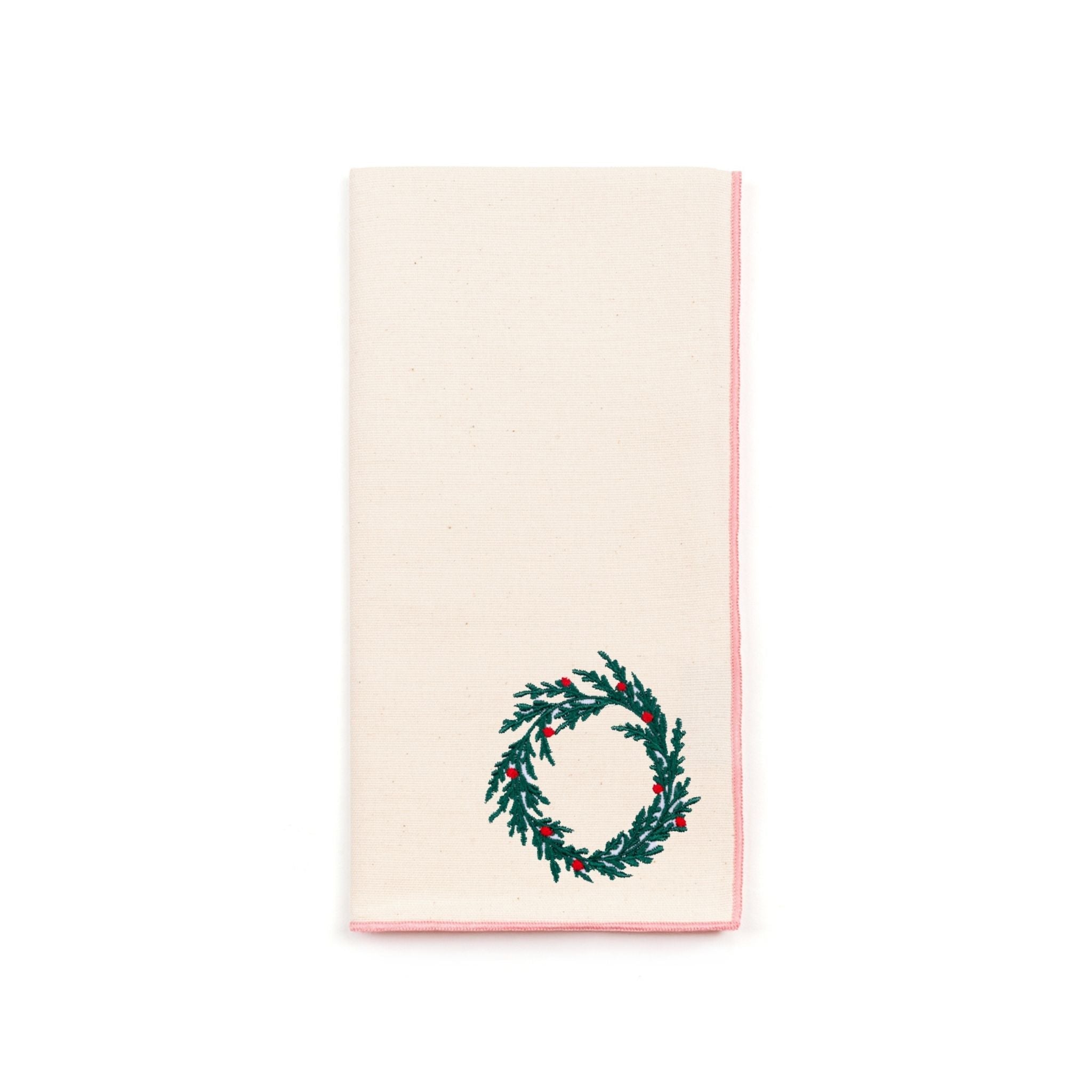 Ecru Nazaré napkins with christmas embroidery - Torres Novas