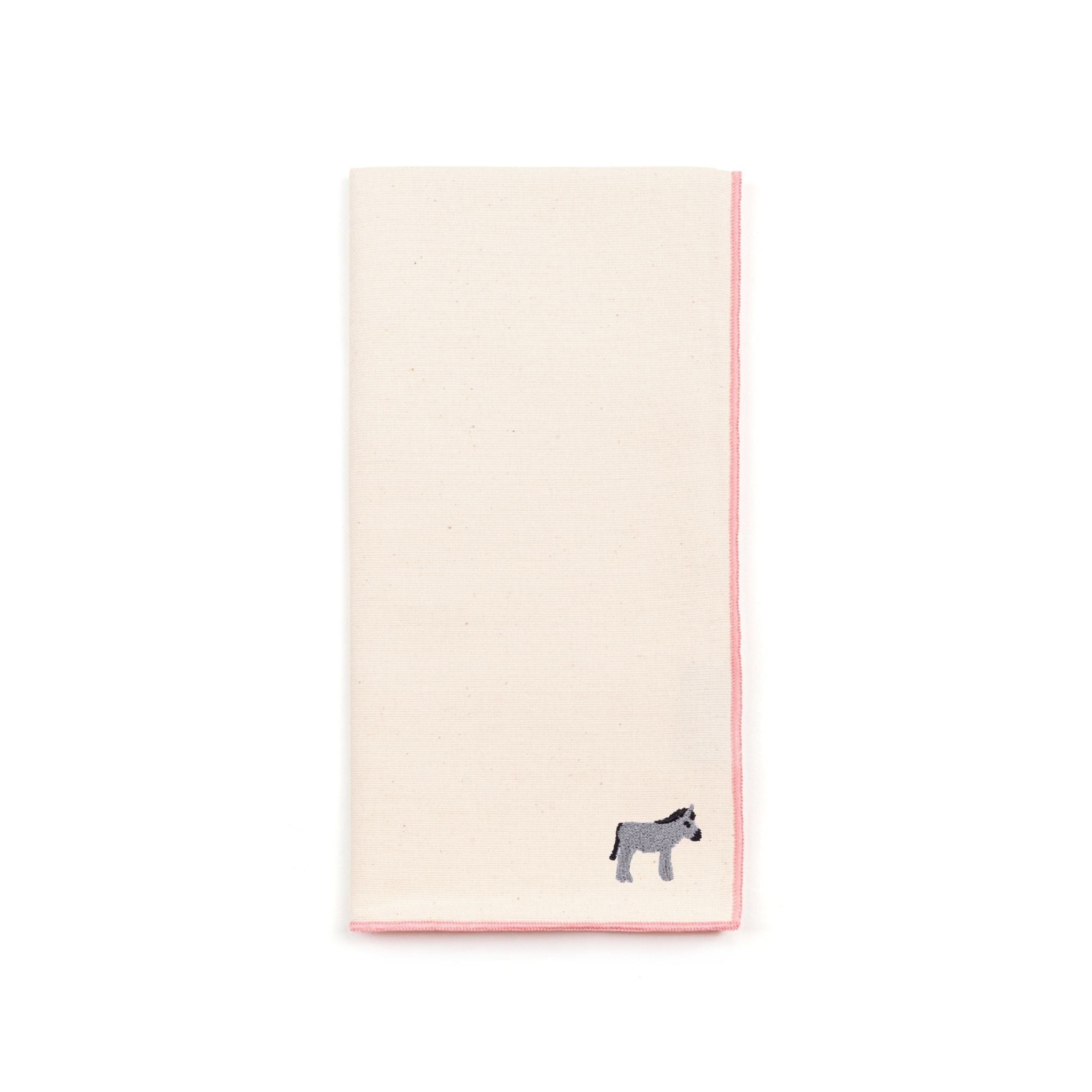 Ecru Nazaré napkins with farm embroidery - Torres Novas