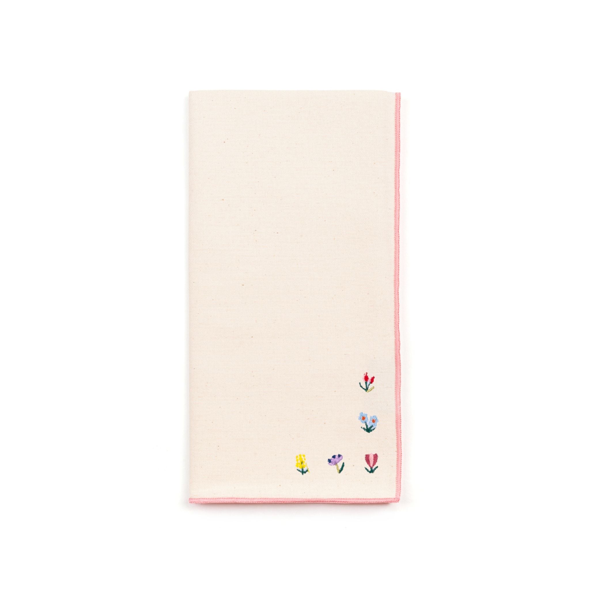 Nazaré ecru napkins with flower embroidery (POS) - Torres Novas