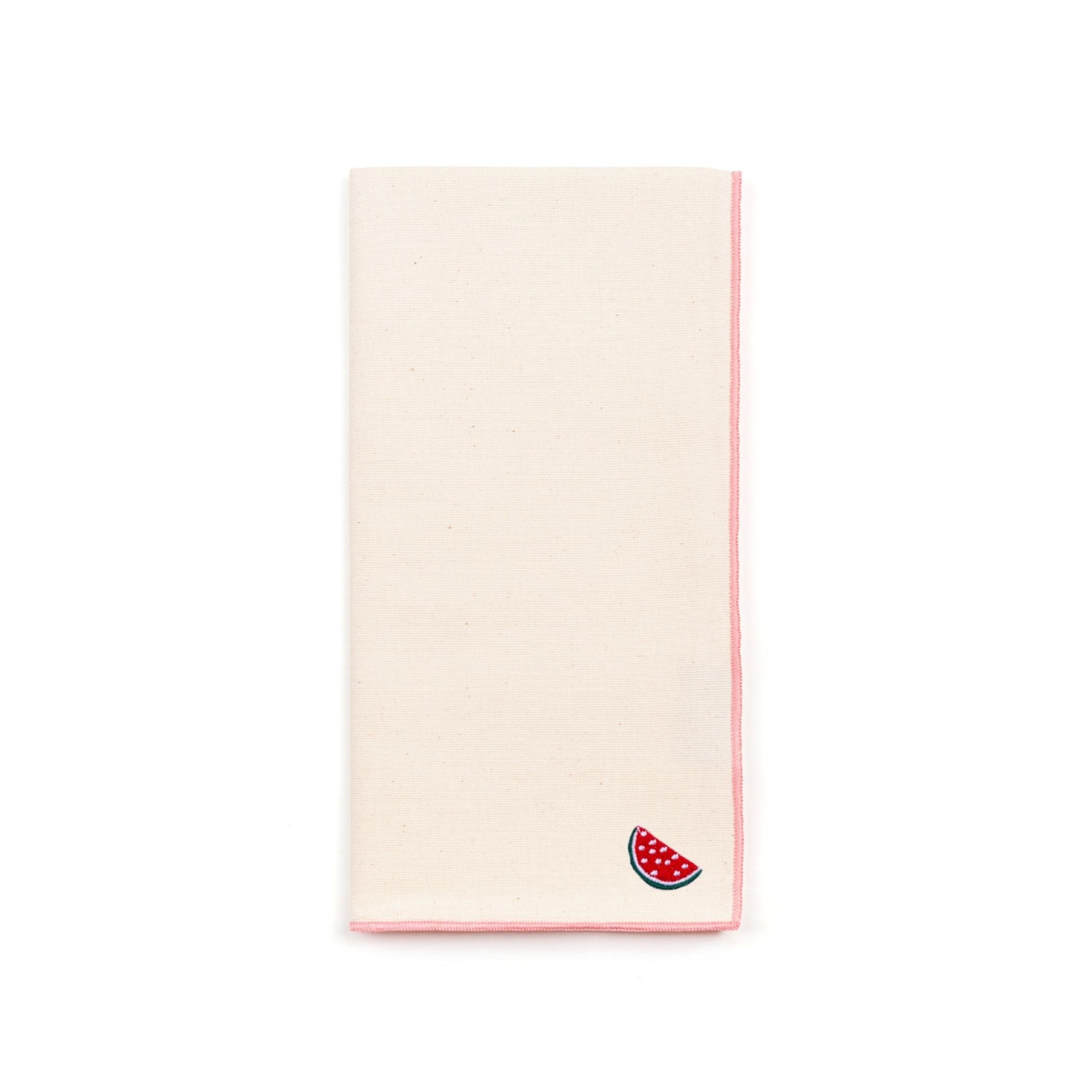 Ecru Nazaré napkins with fruit embroidery - Torres Novas