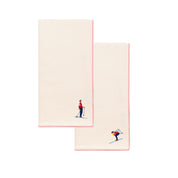 Ecru Nazaré napkins with retro embroidery - Torres Novas