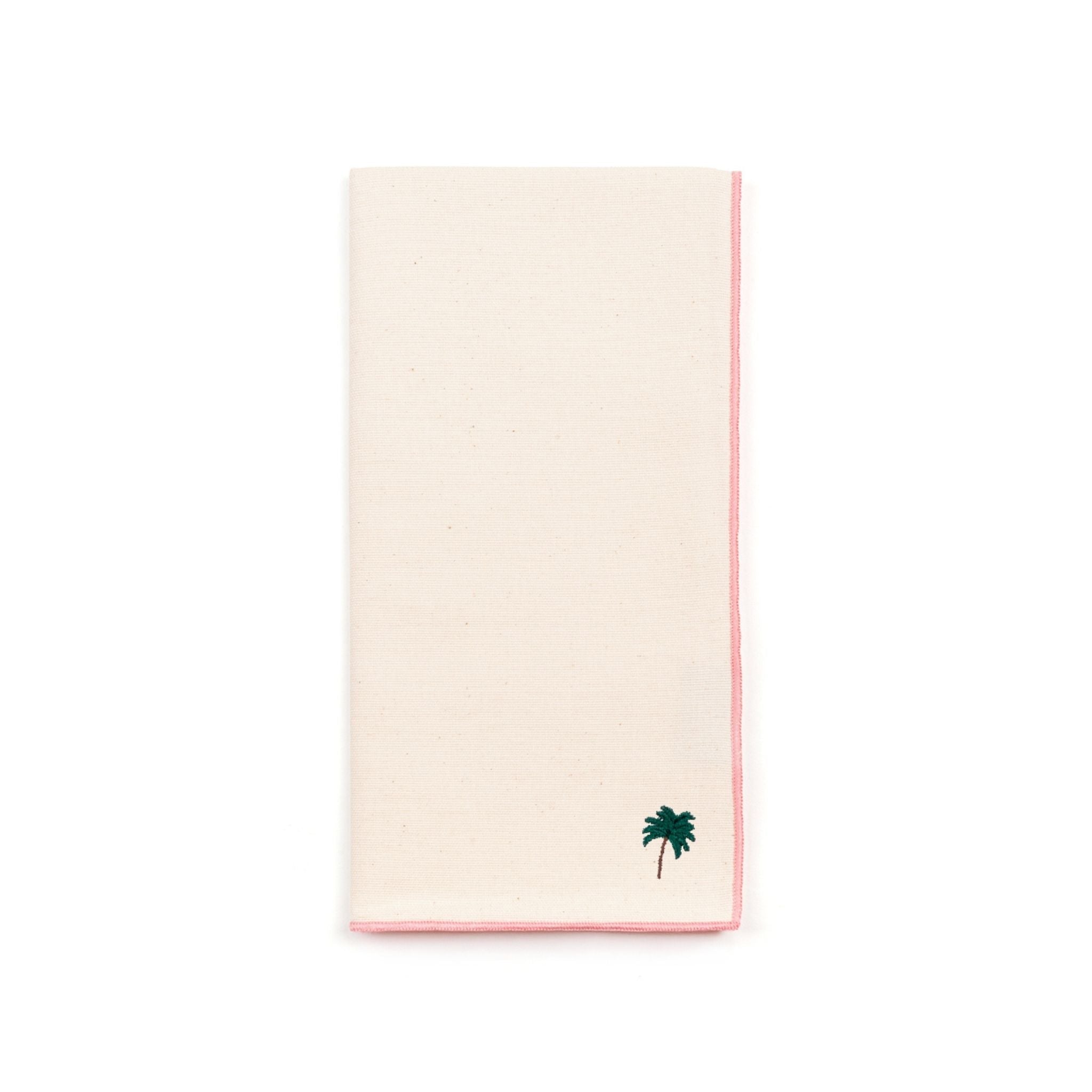 Ecru Nazaré napkins with summer embroidery - Torres Novas