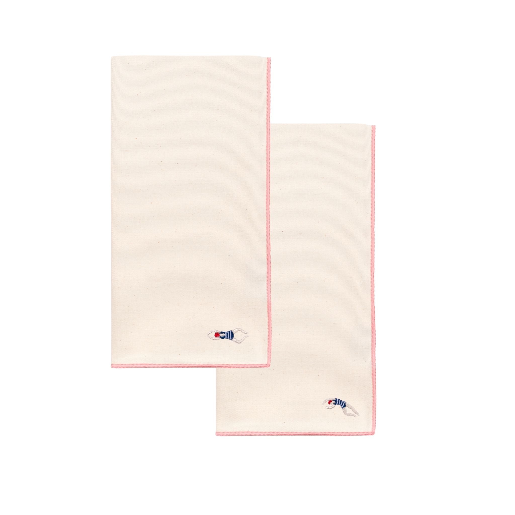 Ecru Nazaré napkins with retro embroidery - Torres Novas