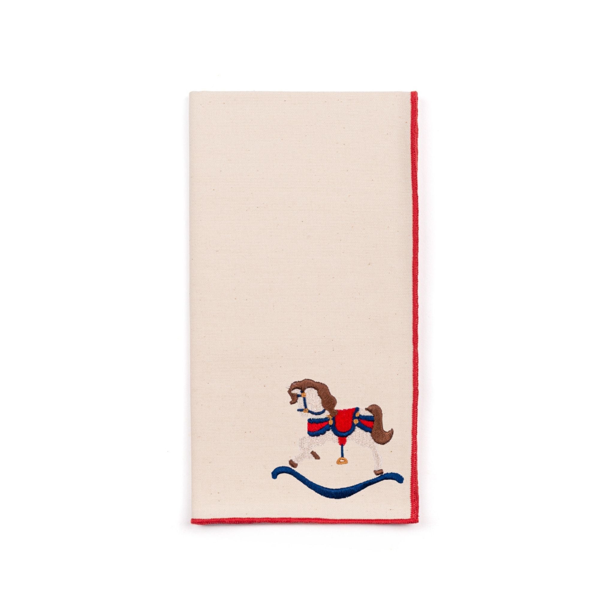Ecru Nazaré napkins with horse embroidery - Torres Novas