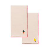 Ecru Nazaré napkins with easter embroidery - Torres Novas