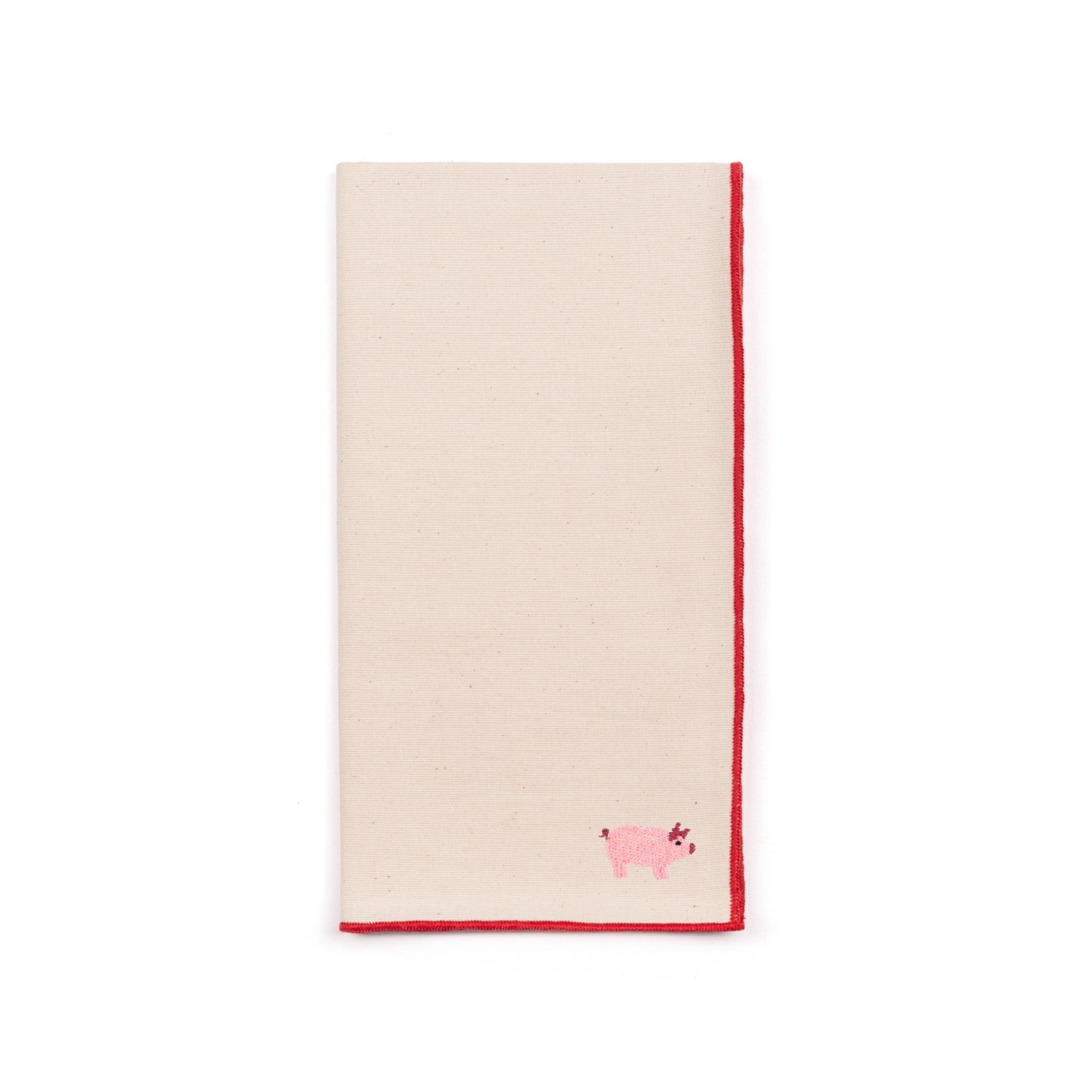 Ecru Nazaré napkins with farm embroidery - Torres Novas