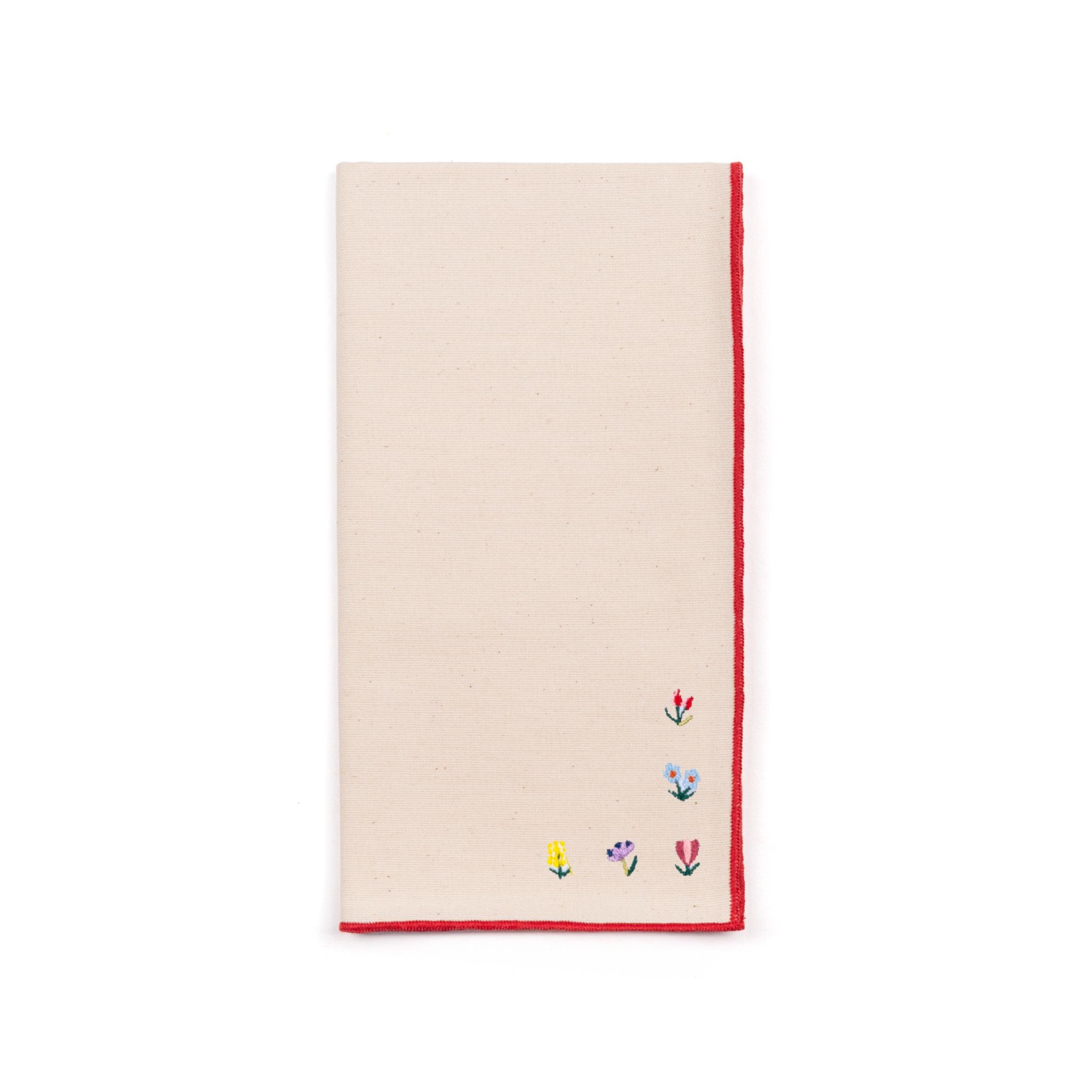 Nazaré ecru napkins with flower embroidery (POS) - Torres Novas