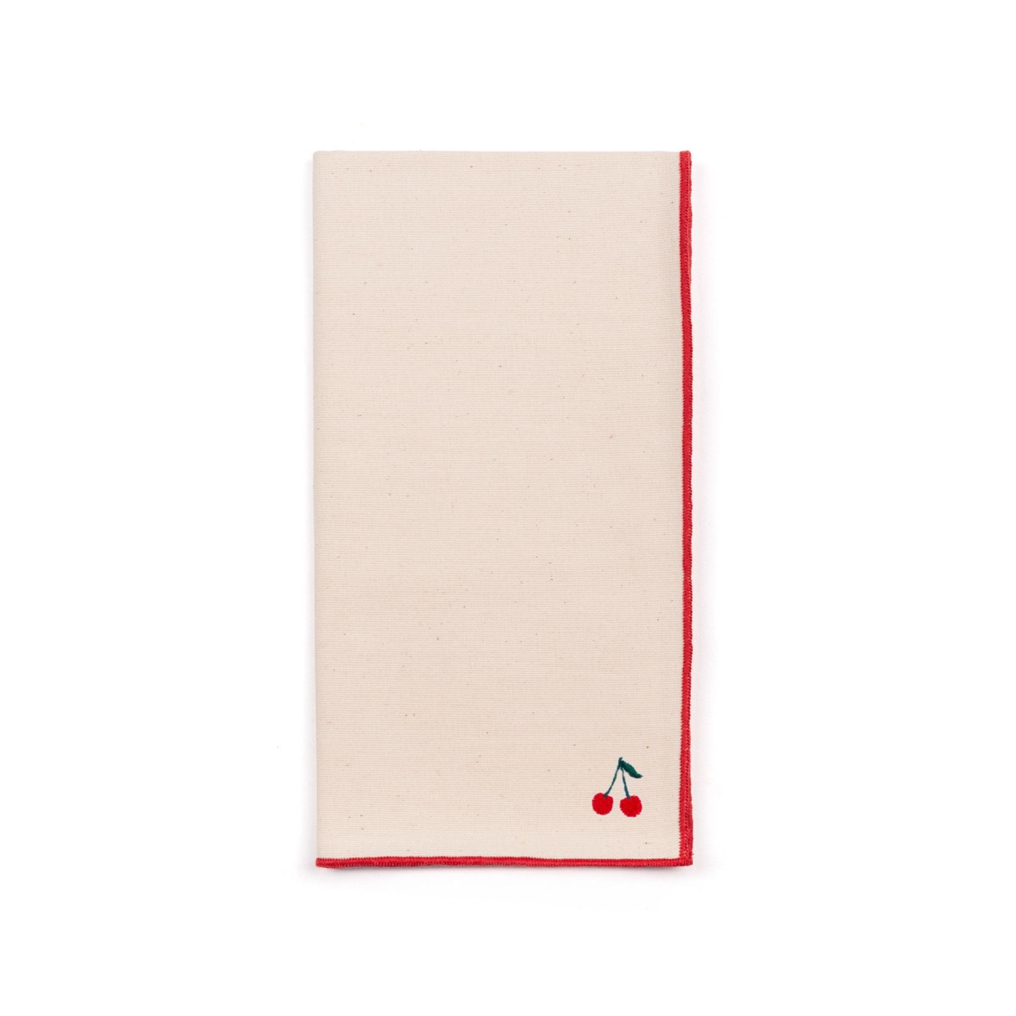 Ecru Nazaré napkins with fruit embroidery - Torres Novas