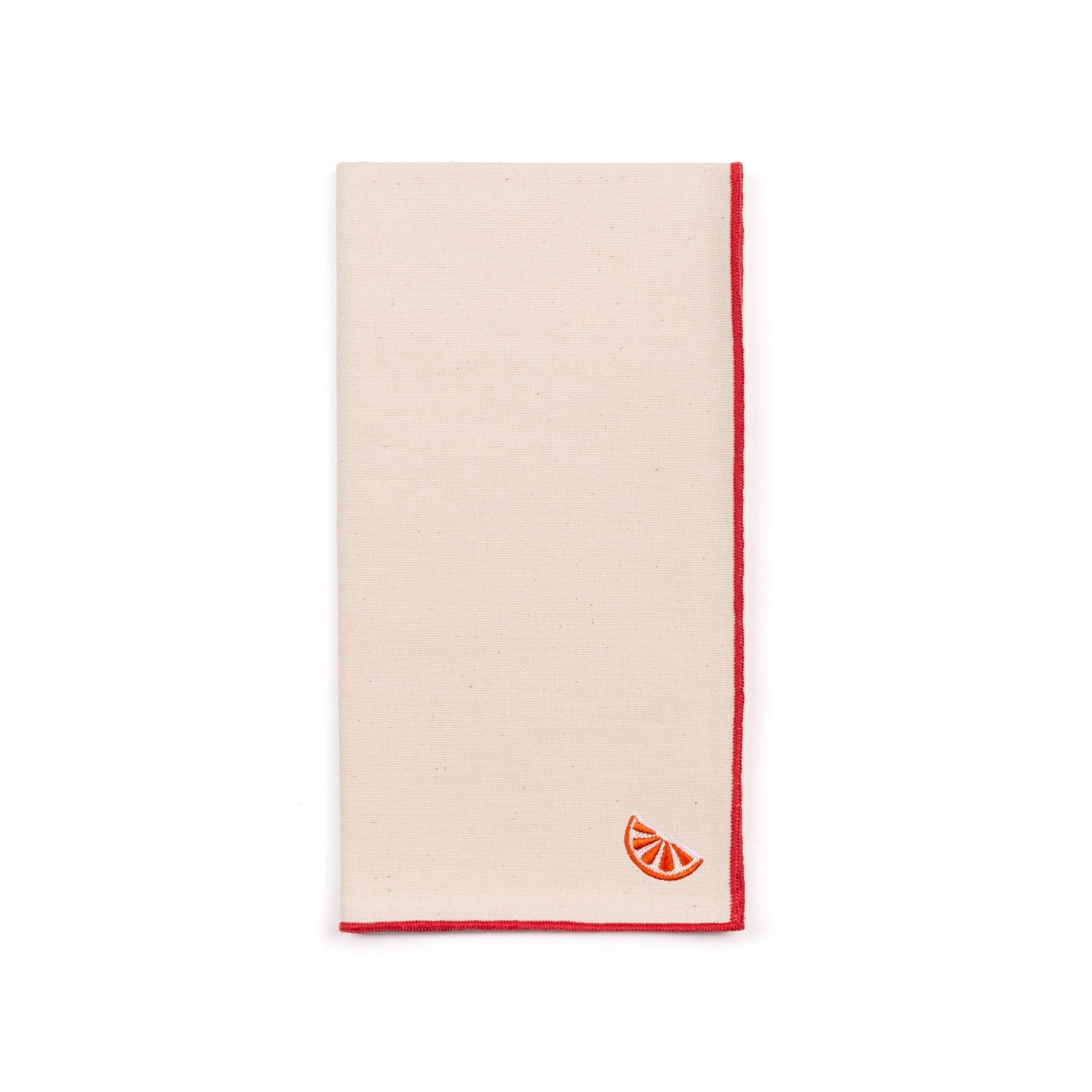 Ecru Nazaré napkins with fruit embroidery - Torres Novas