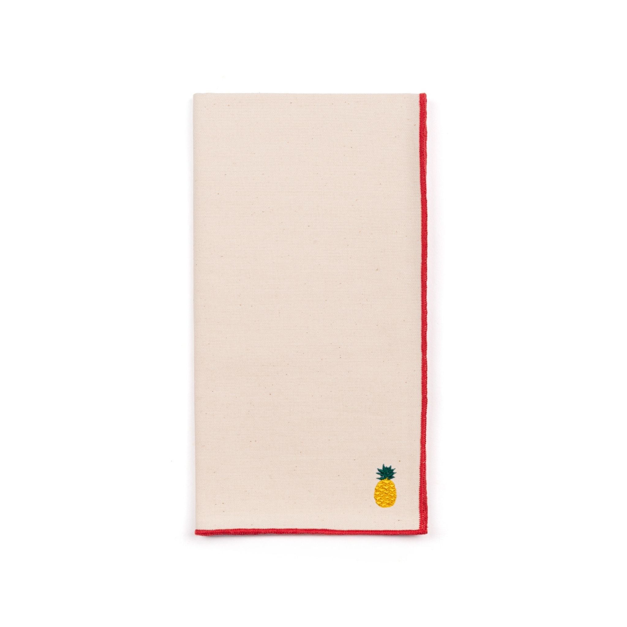 Ecru Nazaré napkins with fruit embroidery - Torres Novas